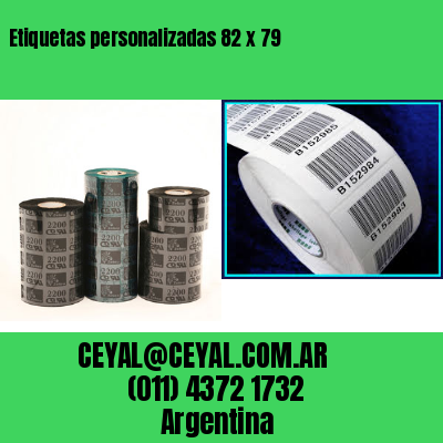 Etiquetas personalizadas 82 x 79