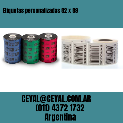Etiquetas personalizadas 82 x 89