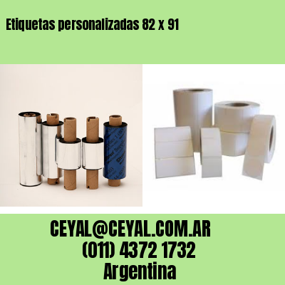 Etiquetas personalizadas 82 x 91
