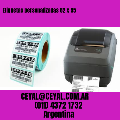 Etiquetas personalizadas 82 x 95