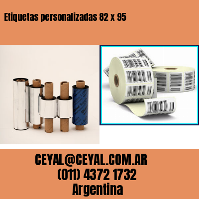Etiquetas personalizadas 82 x 95