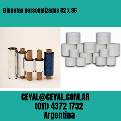 Etiquetas personalizadas 82 x 96