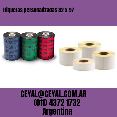 Etiquetas personalizadas 82 x 97