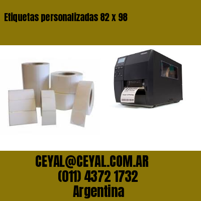 Etiquetas personalizadas 82 x 98