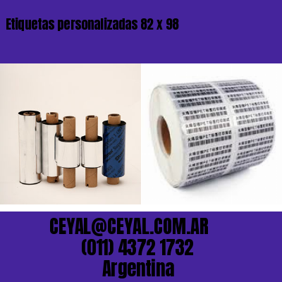 Etiquetas personalizadas 82 x 98