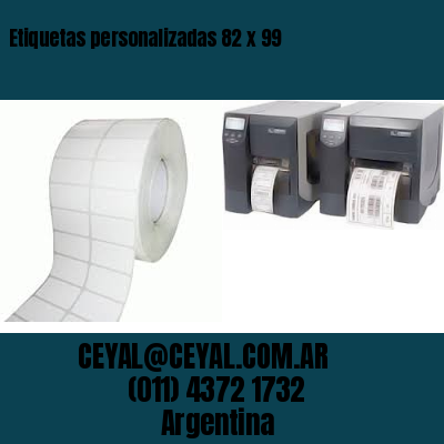 Etiquetas personalizadas 82 x 99
