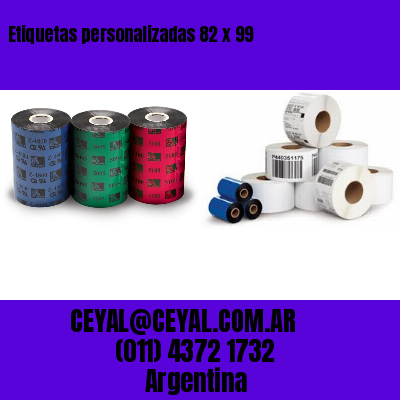 Etiquetas personalizadas 82 x 99