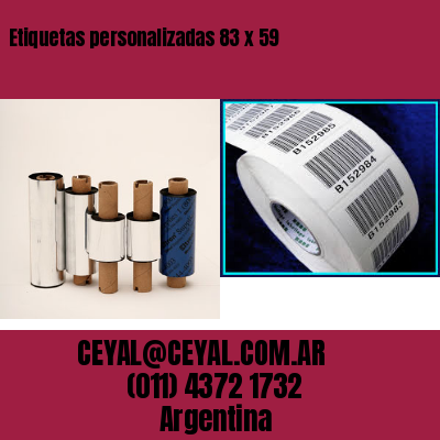 Etiquetas personalizadas 83 x 59