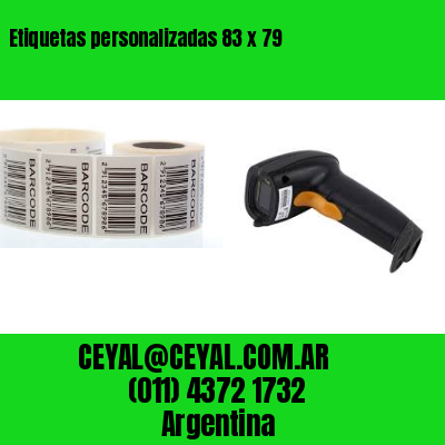 Etiquetas personalizadas 83 x 79