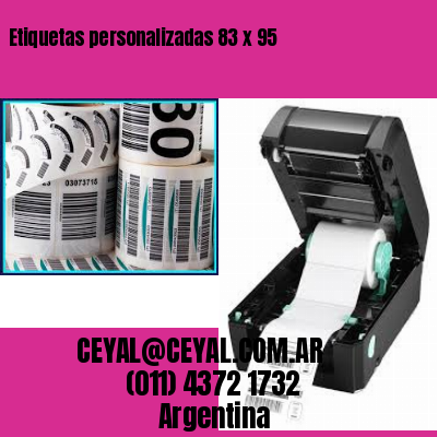 Etiquetas personalizadas 83 x 95