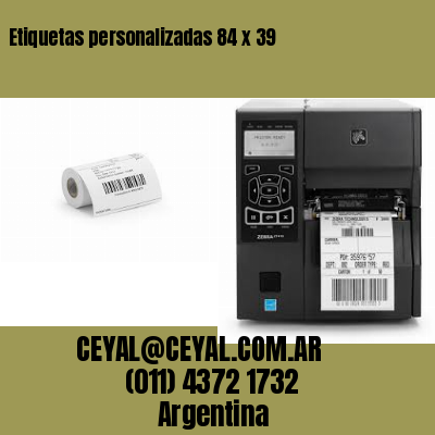 Etiquetas personalizadas 84 x 39