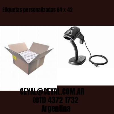 Etiquetas personalizadas 84 x 42