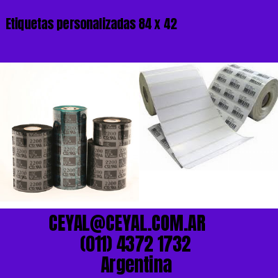 Etiquetas personalizadas 84 x 42