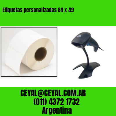Etiquetas personalizadas 84 x 49