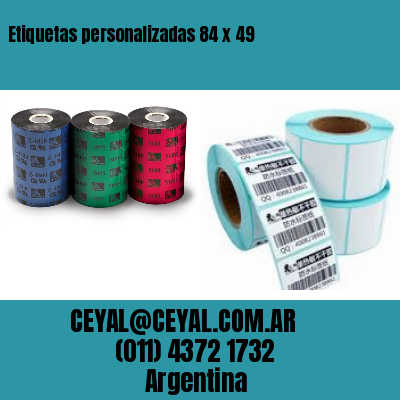 Etiquetas personalizadas 84 x 49