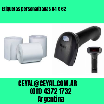 Etiquetas personalizadas 84 x 62