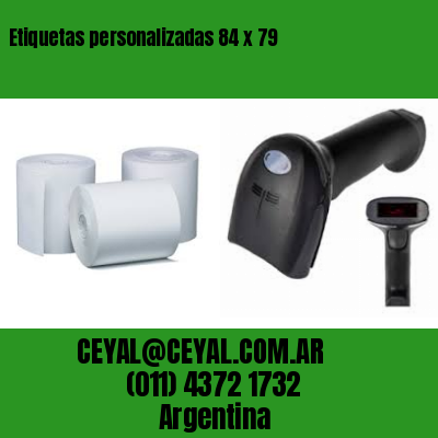 Etiquetas personalizadas 84 x 79