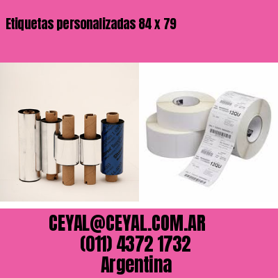 Etiquetas personalizadas 84 x 79