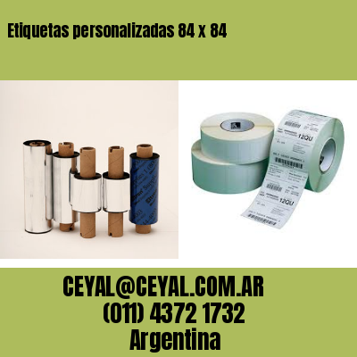 Etiquetas personalizadas 84 x 84