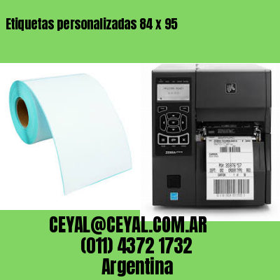 Etiquetas personalizadas 84 x 95