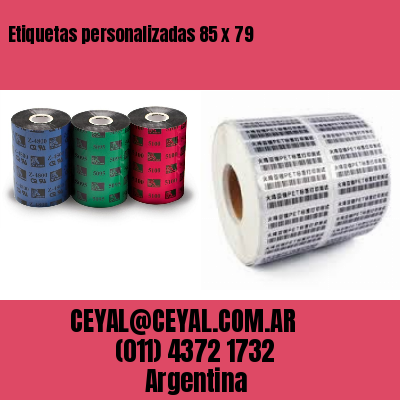 Etiquetas personalizadas 85 x 79