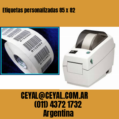 Etiquetas personalizadas 85 x 82
