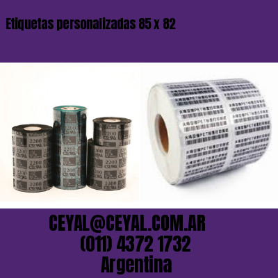 Etiquetas personalizadas 85 x 82