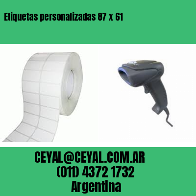 Etiquetas personalizadas 87 x 61
