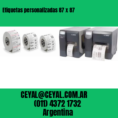 Etiquetas personalizadas 87 x 87