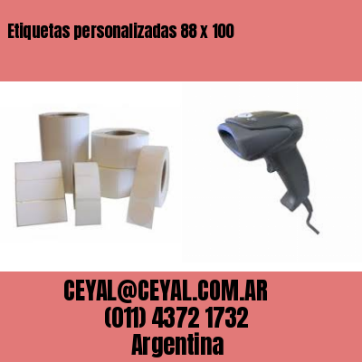 Etiquetas personalizadas 88 x 100