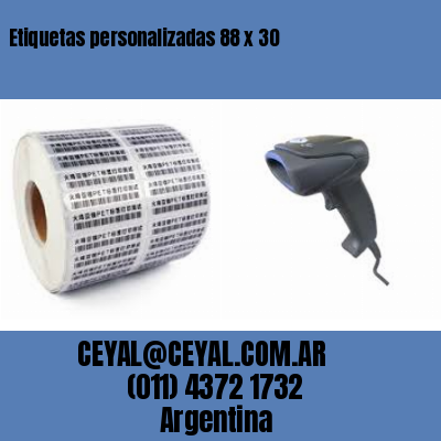 Etiquetas personalizadas 88 x 30