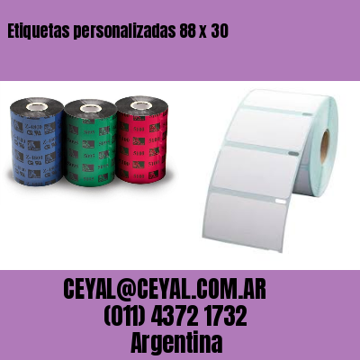Etiquetas personalizadas 88 x 30