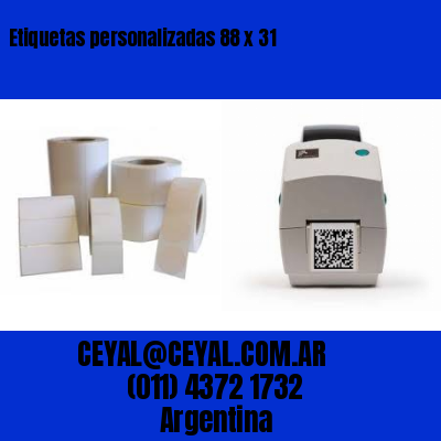 Etiquetas personalizadas 88 x 31