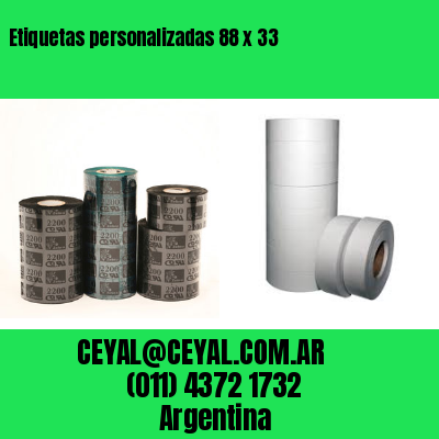 Etiquetas personalizadas 88 x 33