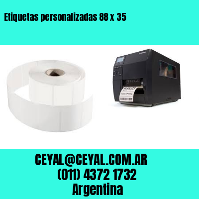 Etiquetas personalizadas 88 x 35