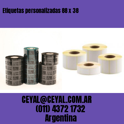 Etiquetas personalizadas 88 x 38