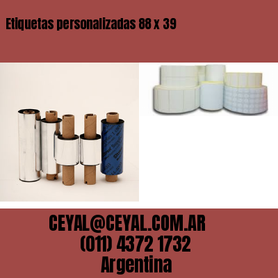 Etiquetas personalizadas 88 x 39