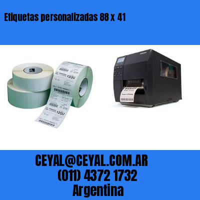 Etiquetas personalizadas 88 x 41