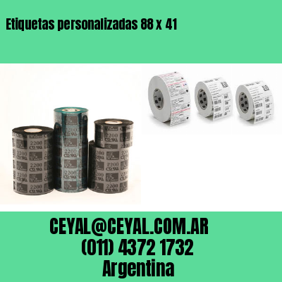 Etiquetas personalizadas 88 x 41
