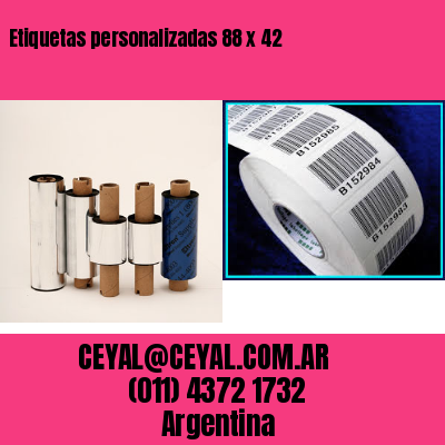 Etiquetas personalizadas 88 x 42