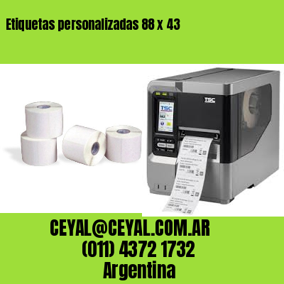 Etiquetas personalizadas 88 x 43