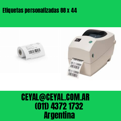 Etiquetas personalizadas 88 x 44