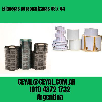 Etiquetas personalizadas 88 x 44
