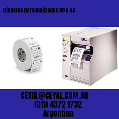 Etiquetas personalizadas 88 x 46