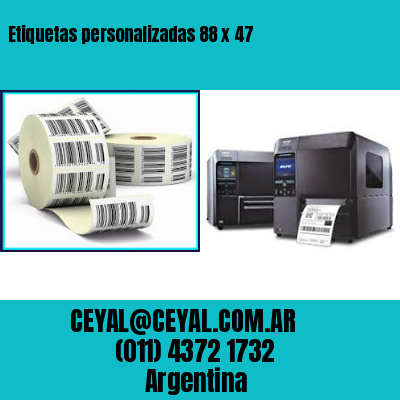 Etiquetas personalizadas 88 x 47