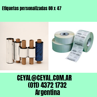 Etiquetas personalizadas 88 x 47