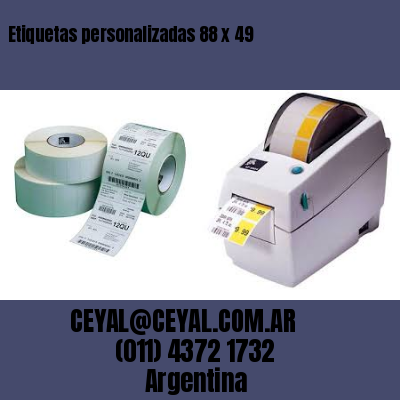 Etiquetas personalizadas 88 x 49