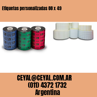 Etiquetas personalizadas 88 x 49