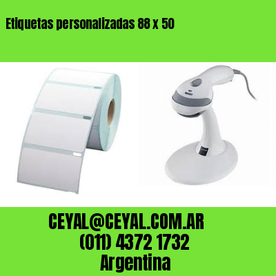 Etiquetas personalizadas 88 x 50