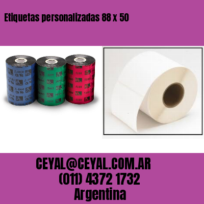 Etiquetas personalizadas 88 x 50